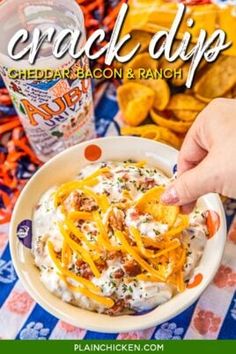 Superbowl Party Appetizers, Bacon Puffs, Bacon Cheddar Dip, Bacon Ranch Dip, Easy Super Bowl, Sour Cream Dip, Bacon Dip, Best Sausage