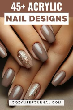 Minimalist Nail Art Designs Simple, Nails Neutral Design, Neutral Nails Colors, Fall Manicure Nails, Fall Bridesmaid Nails, Simple Fall Nail Colors, Neutral Nails With Design, Neutral Nail Art Designs, Trend Nails