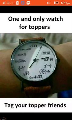 a watch with the words tag your topper friends