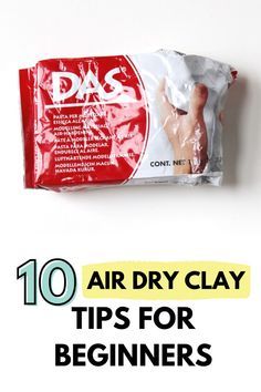 a bar of soap with the title 10 air dry clay tips for beginners