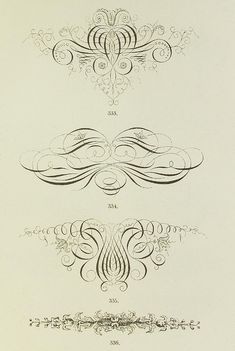 an old fashioned design with swirls and scrolls