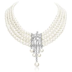 PRICES MAY VARY. Package include - 4 strands pearl necklace with crystal brooch 1 pc. 1920s bridal pearl jewelry size: Length of each pearl strand: 6.5", 6.9", 7.3", 7.9’’. Material: imitation pearl strings, crystal flower and alloy. Great quality of materials and craftsmanship. Perfect for wedding, homecoming, prom, anniversary, formal party, art themed party, 1920's Great Gatsby themed party. Goes well with flapper dress, vintage outfit, or any dress up that needs extra finishing touch, also e Bridal Pearl Jewelry, 1940s Jewelry, Motif Art Deco, Bridal Pearl Necklace, Pearl Necklace Vintage, Pearl Bridal Jewelry, Pearl Necklace Earrings, Pearl Jewelry Sets, Retro Mode