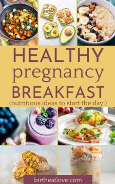 the cover of healthy pregnancy breakfast