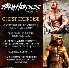 an advertisement for the team hercules workout program