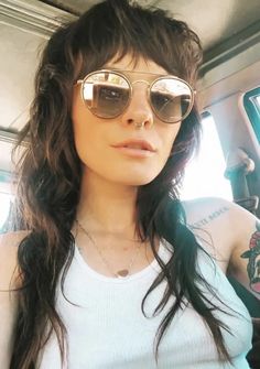 Trend Hairstyles, Hair Styels, Mullet Haircut, Shaggy Hair, Punk Hair, Shag Hairstyles, Edgy Hair, Long Hair With Bangs, Hair Color And Cut