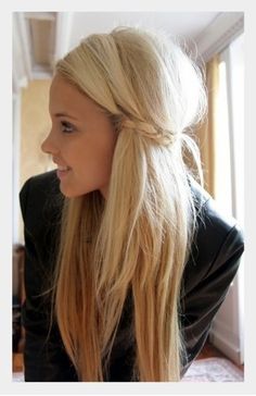 Long Hairstyle, Bright Hair Colors, Bright Hair, Braid Hair, Braided Hairstyles Easy, Bleached Hair