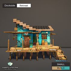 an image of a house made out of wood