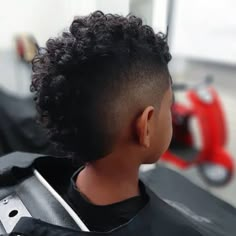 Kids With Curly Hair, Curly Mohawk Hairstyles, Haircuts For Kids