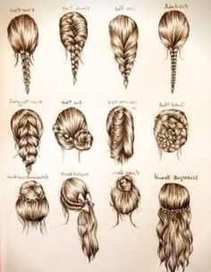 hairstyle braided Easy Hairstyles For School, Drawing Hair, Hairstyle Tutorials, Types Of Braids, School Hairstyles, Peinados Fáciles Para Cabello Corto, Beautiful Braids, Back To School Hairstyles, Easy Hair