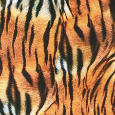 an animal print that is orange and black