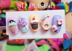 3d 4d Nail Art, 4d Nail Art Design, 3d Nail Designs Acrylics, Tape Nail Art, Kutek Disney, 3d Nail Art Designs, 3d Flower Nails, Fake Nails Designs