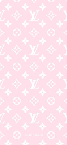 louis vuitton wallpaper in pink and white