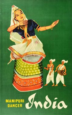 an advertisement for india shows a woman dancing