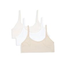 She will love this Sweet Nothings 3-Pack Seamless Scoop Bra! This set is not only soft but also seamless for all day motion and comfort. These pullover bras have full coverage, tag free and adjustable straps to ensure all stays in place. Size: L.  Color: Multicolor.  Gender: female.  Age Group: kids. Back Fat Bra, Scoop Bra, Tube Top Bra, Super Push Up, Sassy Girl, Sweet Nothings, Seamless Bra, Kids Outfits Girls, Blue Dot