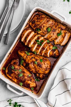 Juicy Oven-Baked Chicken Breasts | Cravings Journal Oven Baked Steak, Lemon Thyme Chicken, Baked Steak, Juicy Baked Chicken, Thyme Chicken, Oven Baked Chicken Breasts, Best Mashed Potatoes, Chicken Entrees, Oven Baked Chicken