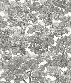 an old wallpaper with trees on it