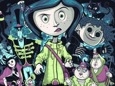 an image of a cartoon character surrounded by other characters