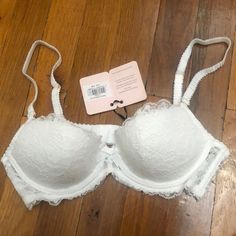 Brand New, The Padding Inside The Bra Is Removable White Bra Aesthetic, Bras Cute, Bedazzled Bra, Gold Bra, Bead Bra, Agent Provocateur Lingerie, Hot Pink Bra, Yellow Bra, Visual Archive