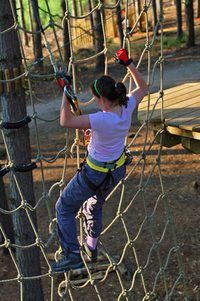 How to Make a Climbing Cargo Net for Kids | eHow Rope Climbing, Kids Forts, Obstacle Courses, Kids Outdoor Play, Cargo Net, Natural Playground, Play Areas, Play Gym, Backyard Playground