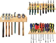 there are many different types of tools on display