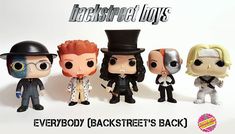 the backstreet figurines are all wearing hats