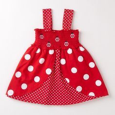 Toddler Smock, Ladybug Baby, Ladybug Dress