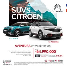 an advertisement for the citroen car show in barcelona, spain on march 24