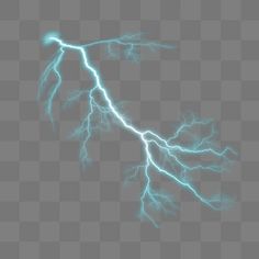 a lightning bolt is shown on a dark background, with blue lights in the middle