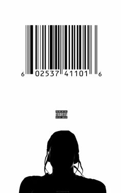 a bar code is on the back of a man's head