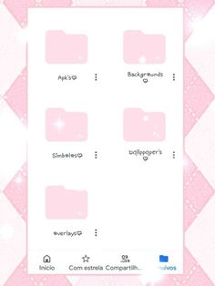 a pink background with white squares and stars