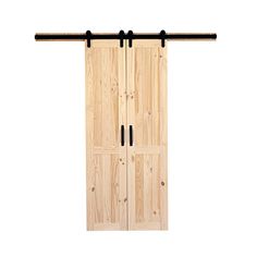 42 in. x 84 in. Vertical Plank Stain Ready Solid Wood Split Barn Door with Hardware Kit - Super Arbor Split Barn Door, Double Barn Doors Sliding, Custom Barn Doors, Stained Doors, Wood Barn Door, Interior Sliding Barn Doors, Barn Door Kit, Rustic Hardware, Babe Cave