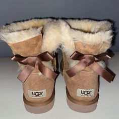 Bailey Bow Uggsworn Once Uggs Slippers, Bow Uggs, Cute Uggs, Xmas Wishlist, Bailey Bow Uggs, Bailey Bow, Birthday Stuff, Free Birthday, Ugg Slippers