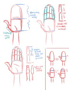 the instructions for how to draw hands