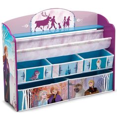 the frozen princess toy organizer is open and ready to be used