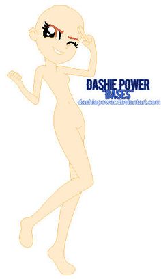 an image of a cartoon character with the words dashie power base