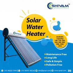 solar water heater adverts for the company's annual meeting in india