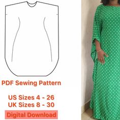 Tie Belts, Kaftan Pattern, Maxi Dress Coverup, Sewing Clothes Women, Kaftan Maxi Dress, Sewing Tutorials Clothes, Sew Ins, Diy Sewing Clothes, Clothes Sewing Patterns