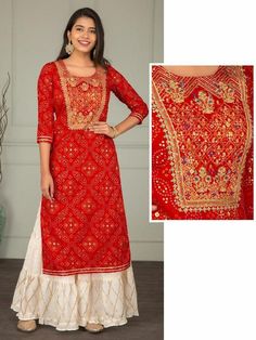 Red Colour Dress, Bollywood Dress, Embroidered Kurti, Zari Embroidery, Designer Kurtis, Kurtis With Pants, Sharara Set, Indian Bollywood