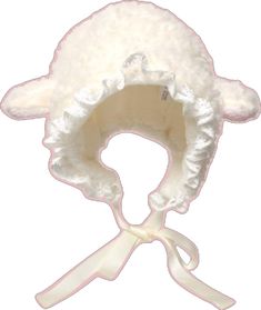 Animal Ear Hat, Sheep Design, Fluffy Sheep, Kids Hat, Cute Hat, Sheep And Lamb, Lambs Ear, Ear Hats, Animal Ears