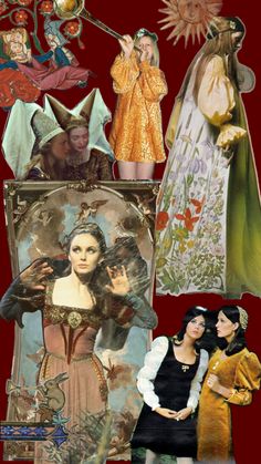 renaissance medieval fantastic imagination fashion collage Medieval Revival, Pre Raphaelite, Fashion Collage, Medieval Fashion, Through The Looking Glass, Dark Fantasy, Fancy Dress, Wedding Inspo, New Fashion