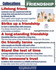 a poster with the words friends and other things to say in english, including an image of