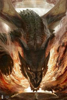 an image of a dragon with fire coming out of its mouth