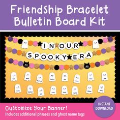 a halloween themed bulletin board kit