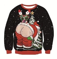 Christmas Mens Graphic Hoodie Sweatshirt Xmas Pullover Green Red Wine White Yellow Crew Neck Santa Claus Prints Butt Ugly Sweater Cotton 2023 - US $20.99 Christmas Pullover, Xmas Jumpers, Funny Christmas Sweaters, Mens Sleeve, Christmas Tops, Fashion Hoodies, Printing Design, Womens Pants, Round Neck Sweaters