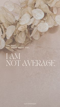 the front cover of i am not average, with white flowers on top of it