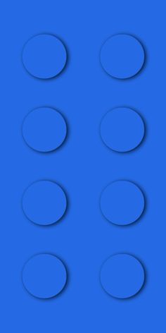 several circles are arranged on a blue background