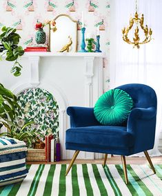 a living room filled with furniture and plants