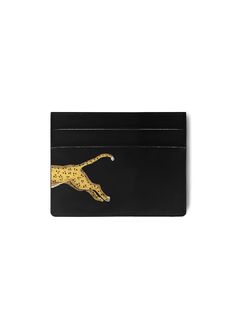 Artistic Notes: Inspired by the mystique of jungle cats, the leopard is a renowned symbol of opulence. Highlighted with gold tones throughout it's rendering. One-of-a-kind. Made to order. Cardholder with 5 card inserts. Dimensions: H 3" x W 4". 100% Microfiber Vegan Nappa leather. Fabric lining. Water resistant surface. Wipe clean. Consciously crafted with a zero waste process. Supports the creative community. Hand-crafted in Brazil, hand-painted in Miami. Jungle Cats, Accessory Inspo, Leopard Black, Painted Bags, Fall Lookbook, Statement Bag, What In My Bag, The Leopard, Vintage Poster Art