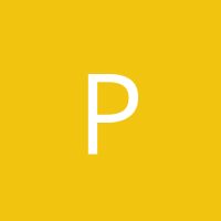 the letter p is shown in white on a yellow background