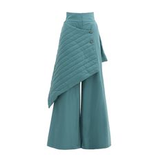 Plant Fashion Design, Asymmetrical Trousers, Quilted Trousers, Unique Trousers, Quilted Pants, Unique Pants, Knit Loungewear, Formal Trousers, Trousers For Women